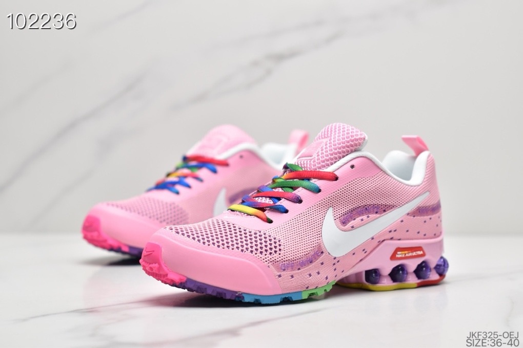 Women 2020 Nike Shox Reax Run Pink White Colorful